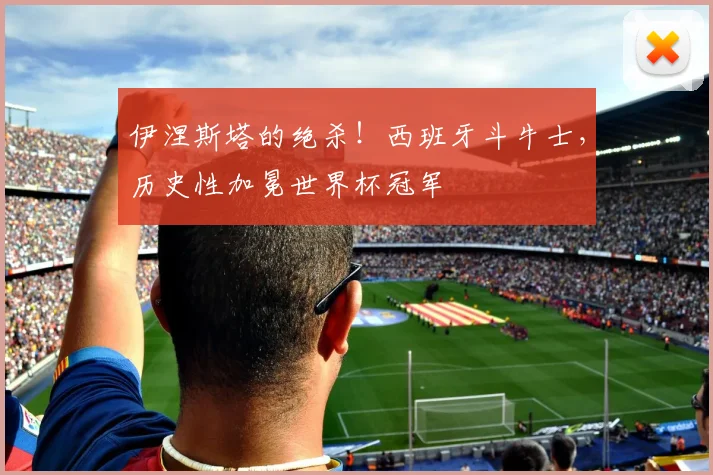 伊涅斯塔的绝杀!西班牙斗牛士,历史性加冕世界杯冠军